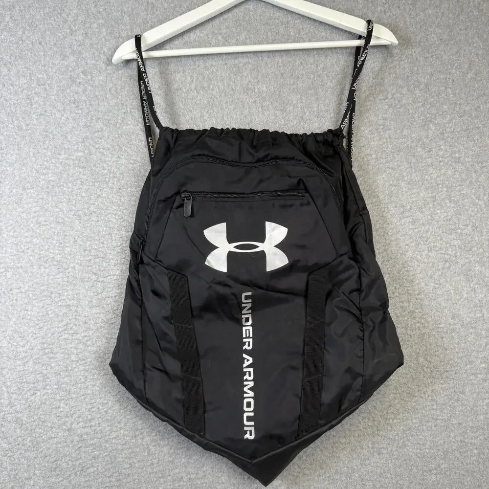 Under Armour Unisex-Adult Undeniable Sackpack Backpack Black Metallic Silver